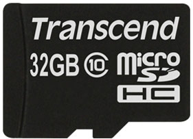 Transcend 32Gb microSDHC Class 10 TS32GUSDC10
