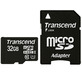 Transcend 32Gb microSDHC Class 10 + Adapter SD TS32GUSDHC10