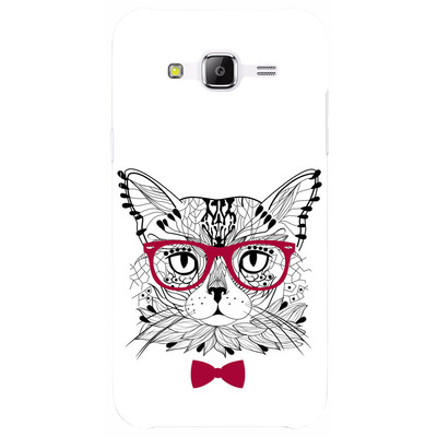 Чехол-накладка U-Print Samsung J500H Galaxy J5 Clever Cat
