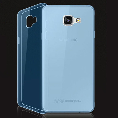 Чехол Ultra Clear Soft Case 0,3мм Samsung A710 Galaxy A7 (2016) Голубой