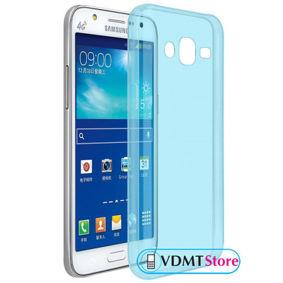 Чехол Ultra Clear Soft Case Samsung J700H Galaxy J7 Голубой