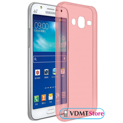 Чехол Ultra Clear Soft Case Samsung J700H Galaxy J7 Розовый