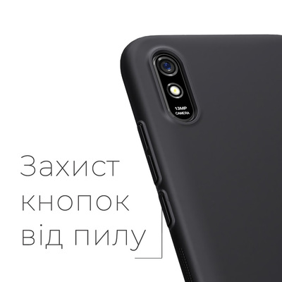 Чехол силиконовый Xiaomi Redmi 9A Черный