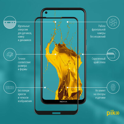 Защитное стекло Piko Full Glue для Nokia 3.4