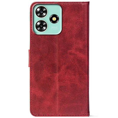 Чохол-книжка Crazy Horse Clasic для ZTE Blade A73 4G Red Wine (Front)