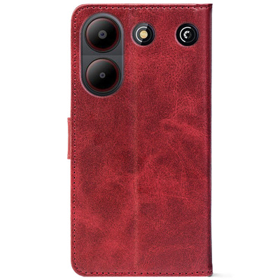 Чохол-книжка Crazy Horse Clasic для ZTE Blade A54 Red Wine (Front)