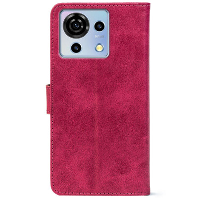 Чохол-книжка Crazy Horse Clasic для ZTE Blade V50 Vita Magenta (Front)