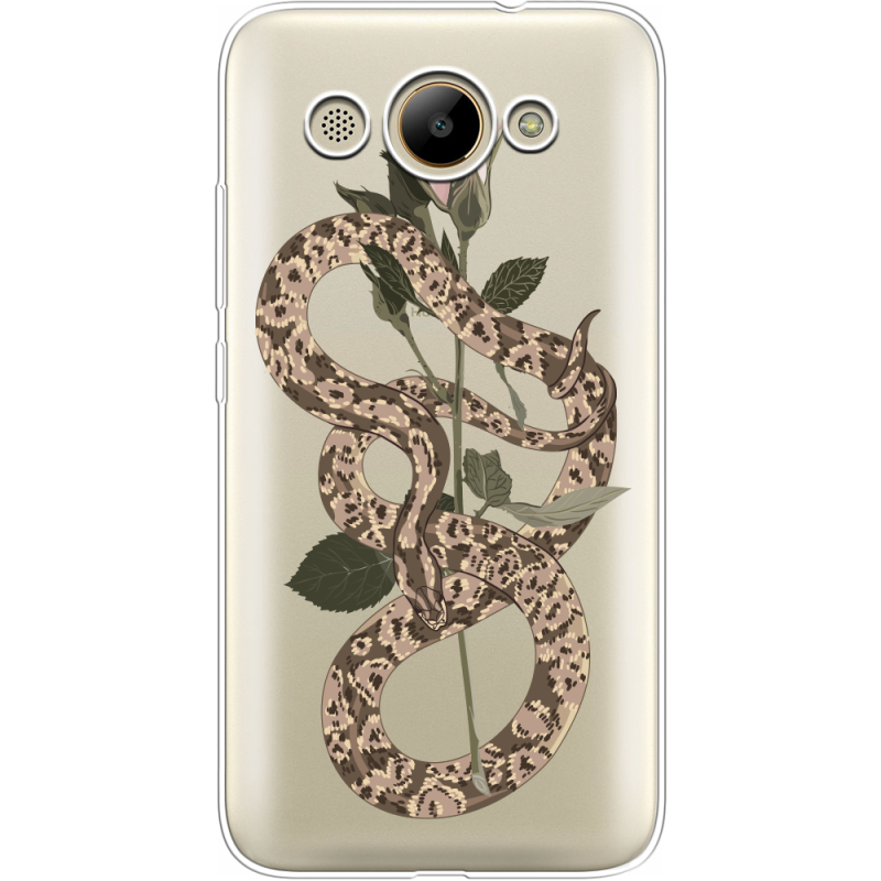 Прозрачный чехол Uprint Huawei Y3 2017 Glamor Snake
