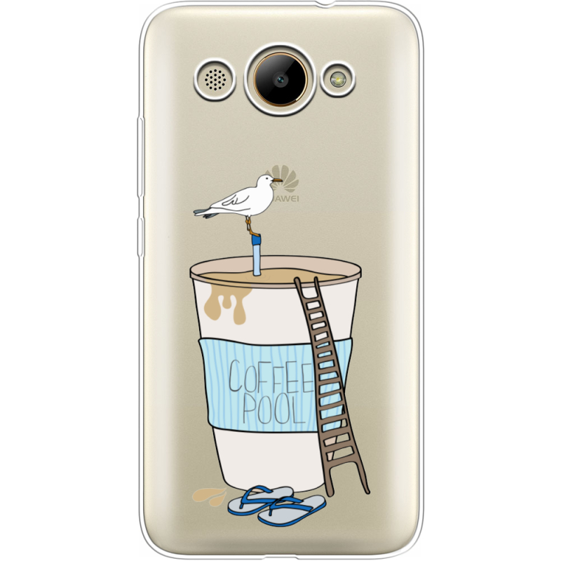 Прозрачный чехол Uprint Huawei Y3 2017 Segull in Cofee Pool