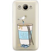 Прозрачный чехол Uprint Huawei Y3 2017 Segull in Cofee Pool