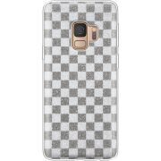 Чехол с блёстками Samsung G960 Galaxy S9 Шахматы