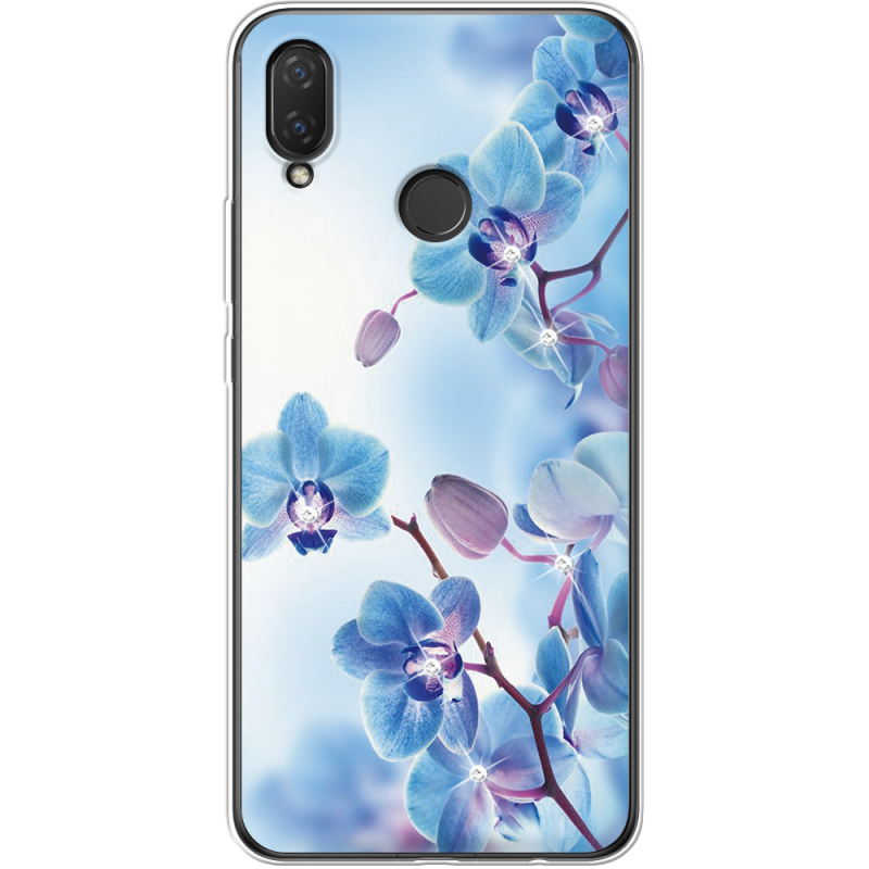 Чехол со стразами Huawei P Smart Plus Orchids
