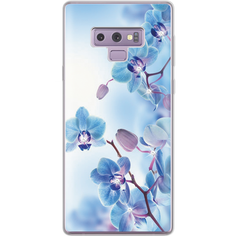 Чехол со стразами Samsung N960 Galaxy Note 9 Orchids