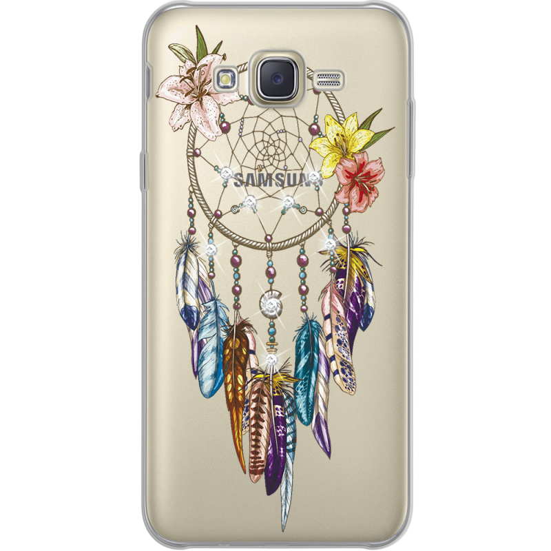 Чехол со стразами Samsung J700H Galaxy J7 Dreamcatcher