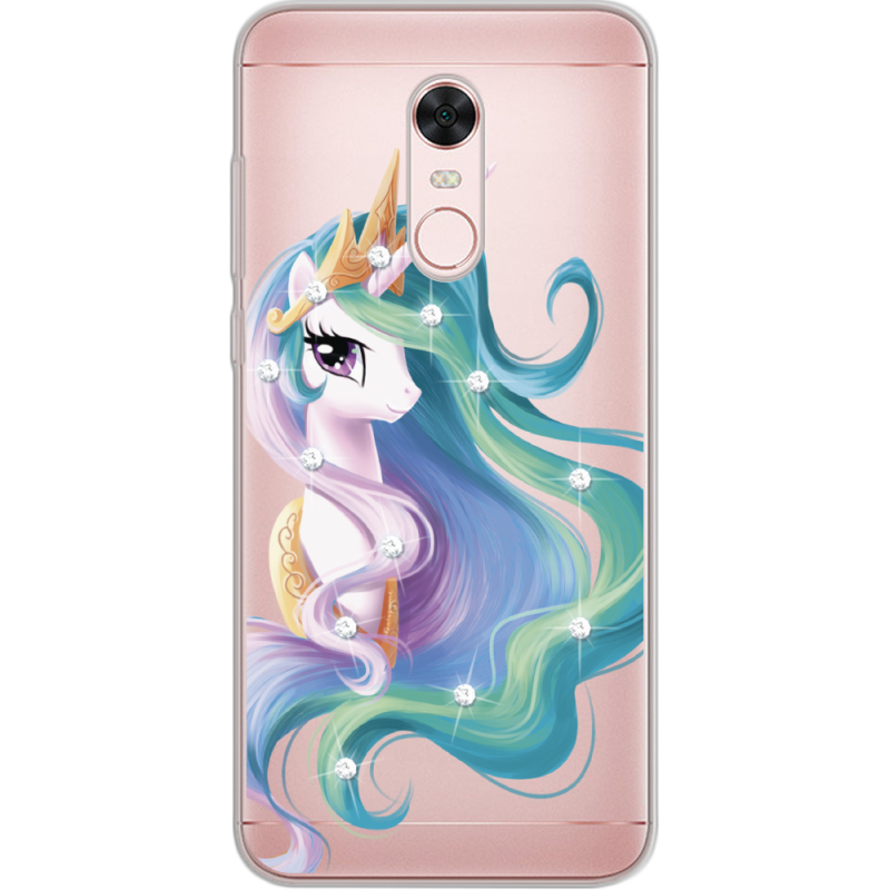 Чехол со стразами Xiaomi Redmi 5 Plus Unicorn Queen