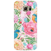 Чехол Uprint Samsung G925 Galaxy S6 Edge Birds in Flowers