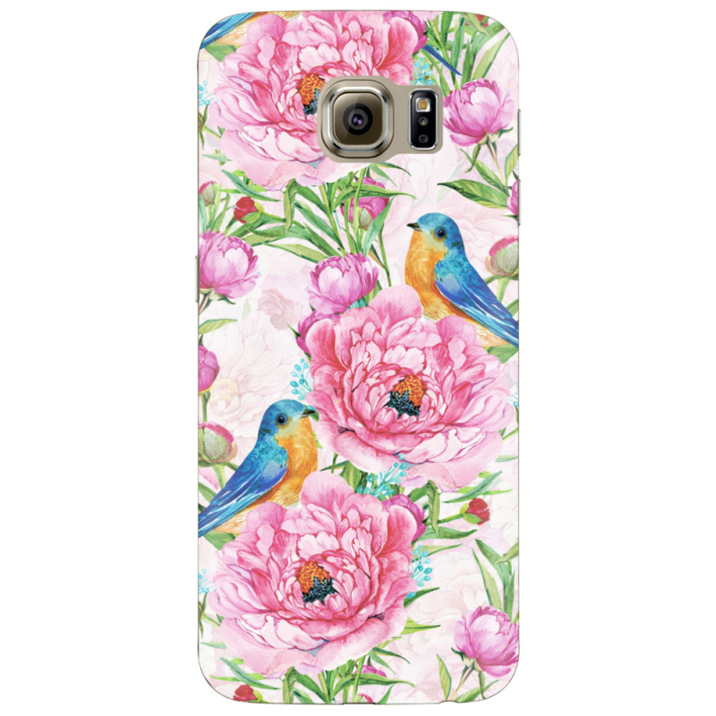 Чехол Uprint Samsung G925 Galaxy S6 Edge Birds and Flowers