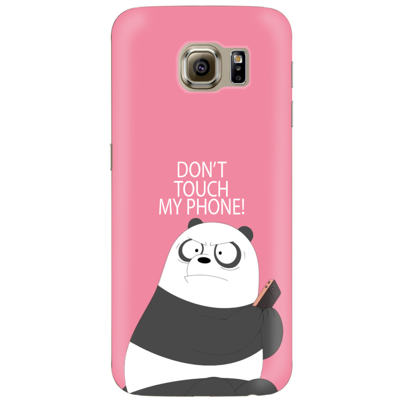 Чехол Uprint Samsung G925 Galaxy S6 Edge Dont Touch My Phone Panda