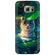 Чехол Uprint Samsung G925 Galaxy S6 Edge White Tiger Cub