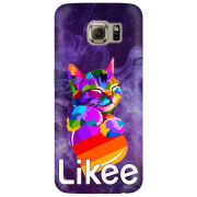 Чехол Uprint Samsung G925 Galaxy S6 Edge Likee Cat