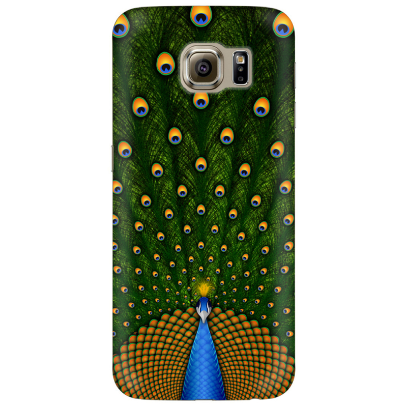 Чехол Uprint Samsung G925 Galaxy S6 Edge Peacocks Tail