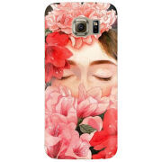 Чехол Uprint Samsung G925 Galaxy S6 Edge Girl in Flowers