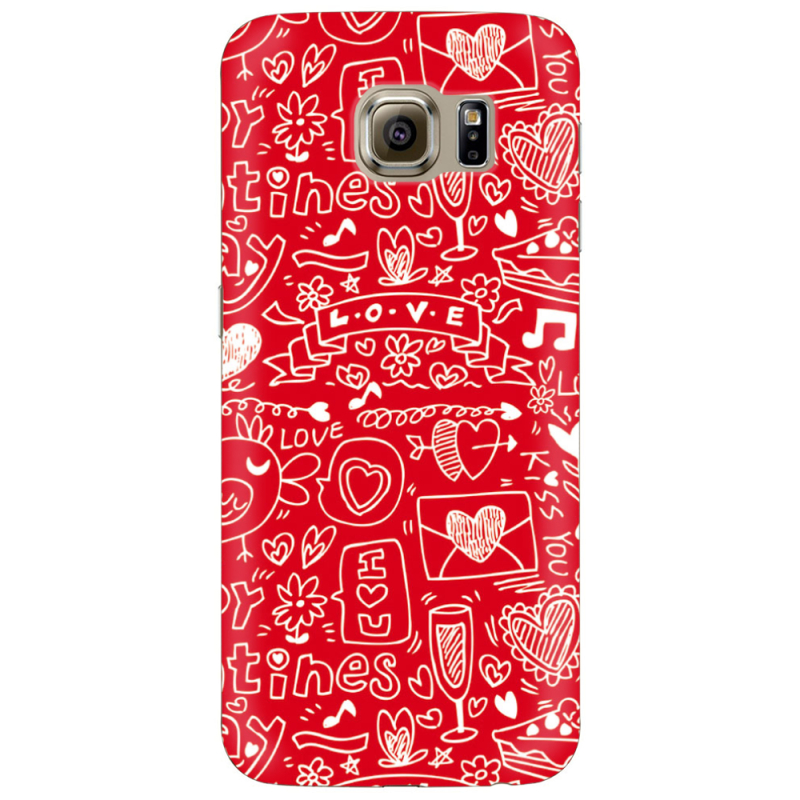 Чехол Uprint Samsung G925 Galaxy S6 Edge Happy Valentines
