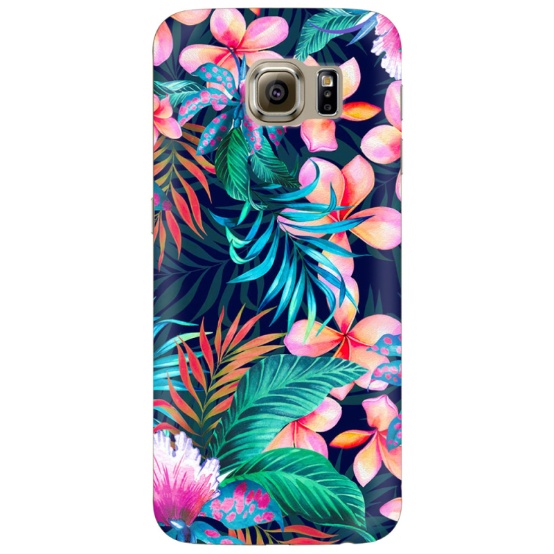 Чехол Uprint Samsung G925 Galaxy S6 Edge flowers in the tropics