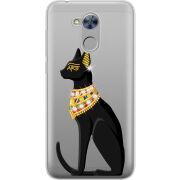 Чехол со стразами Huawei Honor 6A Egipet Cat
