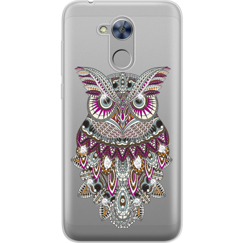 Чехол со стразами Huawei Honor 6A Owl