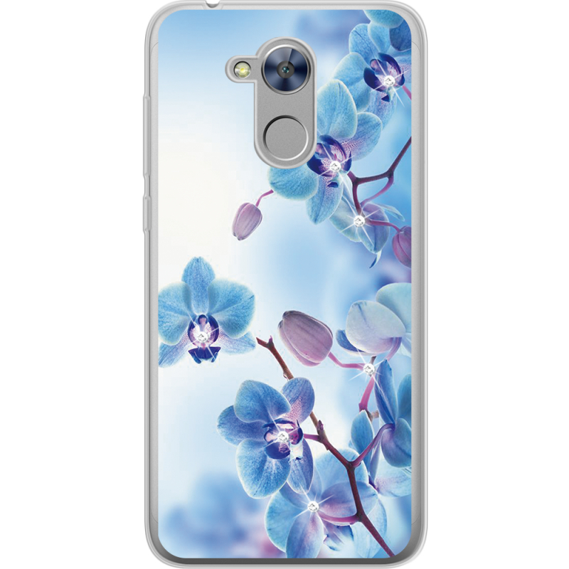 Чехол со стразами Huawei Honor 6A Orchids