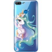 Чехол со стразами Huawei Honor 9 Lite Unicorn Queen