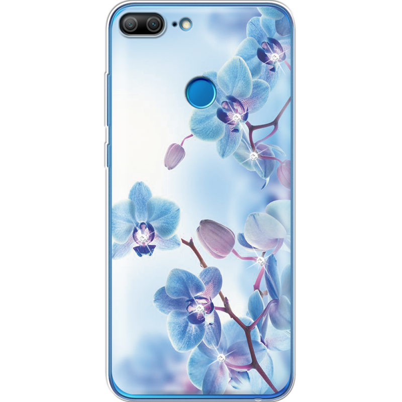 Чехол со стразами Huawei Honor 9 Lite Orchids
