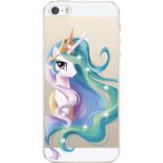 Чехол со стразами Apple iPhone 5 / 5S / 5SE Unicorn Queen