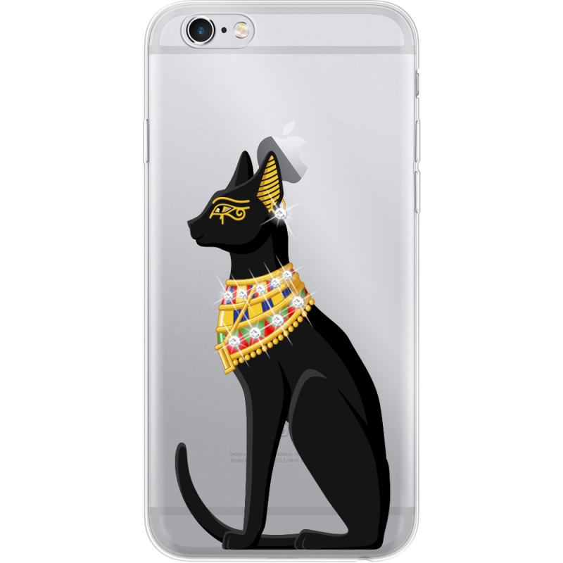 Чехол со стразами Apple iPhone 6 Plus / 6S Plus  Egipet Cat