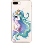 Чехол со стразами Apple iPhone 7/8 Plus Unicorn Queen