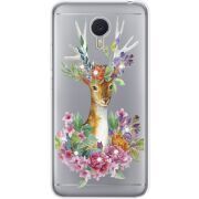 Чехол со стразами Meizu M3 Note Deer with flowers