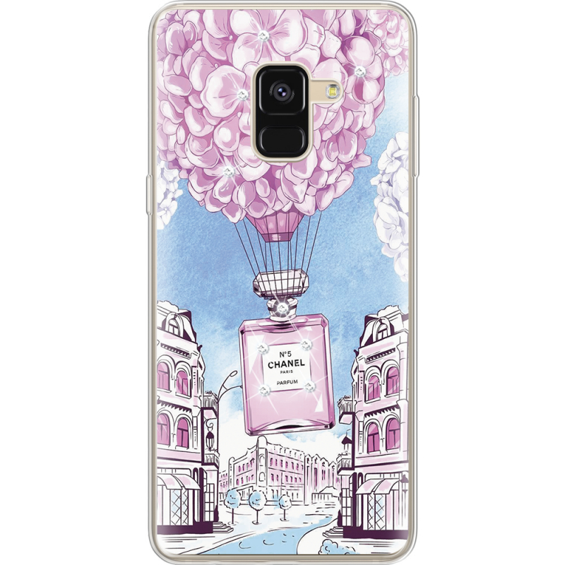 Чехол со стразами Samsung A530 Galaxy A8 (2018) Perfume bottle