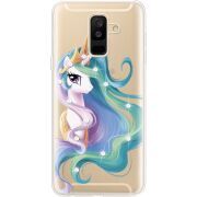 Чехол со стразами Samsung A605 Galaxy A6 Plus 2018 Unicorn Queen