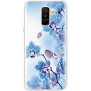 Чехол со стразами Samsung A605 Galaxy A6 Plus 2018 Orchids