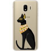 Чехол со стразами Samsung J400 Galaxy J4 2018 Egipet Cat