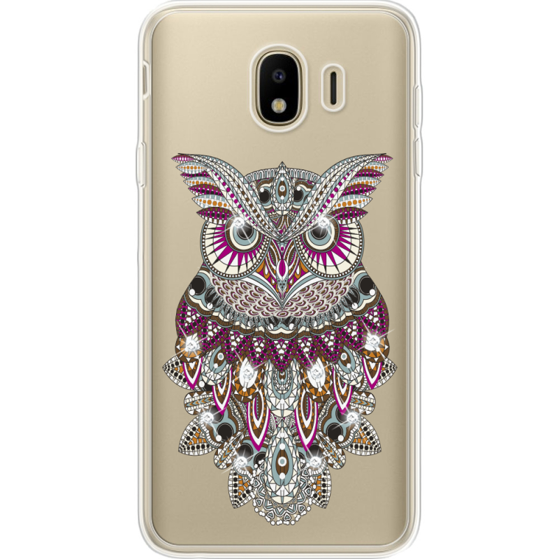 Чехол со стразами Samsung J400 Galaxy J4 2018 Owl