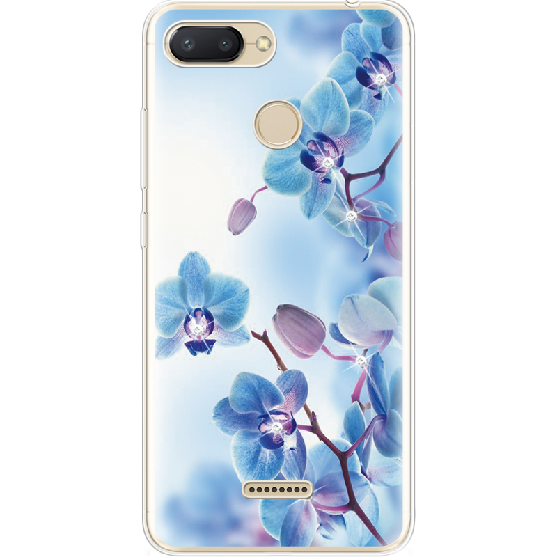 Чехол со стразами Xiaomi Redmi 6 Orchids