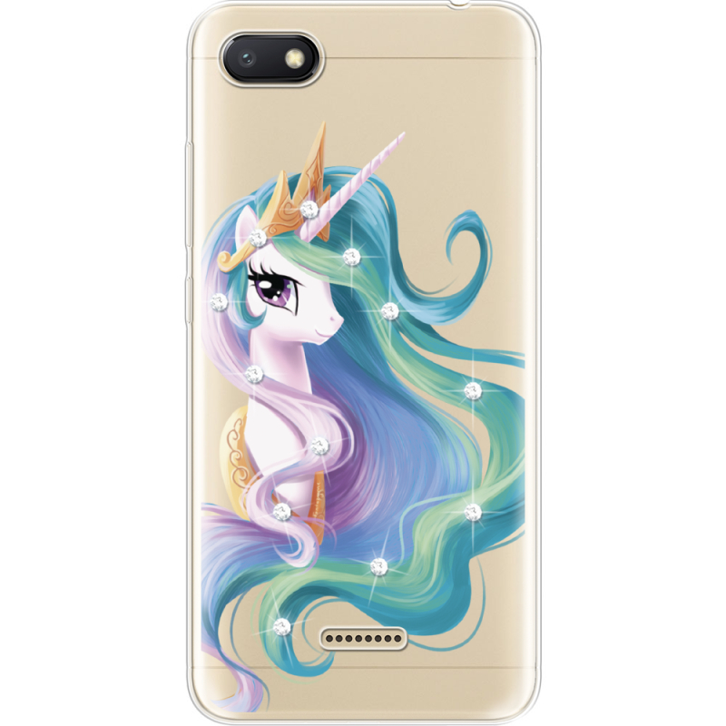 Чехол со стразами Xiaomi Redmi 6A Unicorn Queen