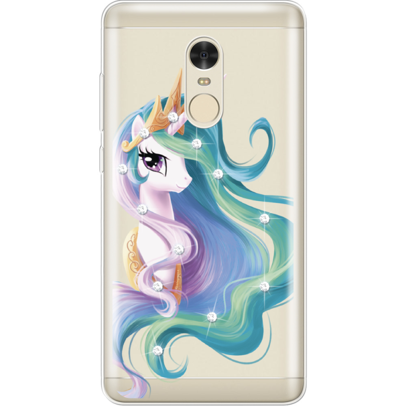 Чехол со стразами Xiaomi Redmi Note 4x Unicorn Queen