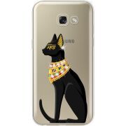 Чехол со стразами Samsung A520 Galaxy A5 2017 Egipet Cat