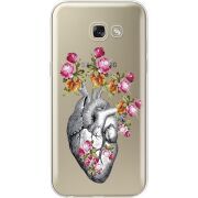 Чехол со стразами Samsung A520 Galaxy A5 2017 Heart