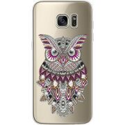 Чехол со стразами Samsung G935 Galaxy S7 Edge Owl