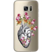 Чехол со стразами Samsung G935 Galaxy S7 Edge Heart