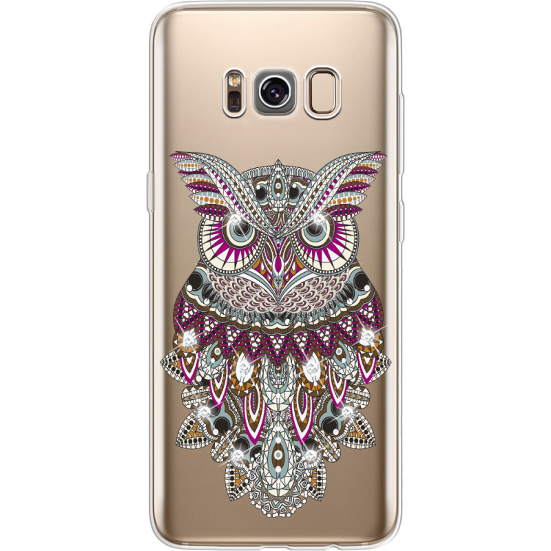 Чехол со стразами Samsung G950 Galaxy S8 Owl